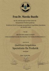 Zahnarzt Oberursel Dr Mareike Buzello Zahnärztin Prothetik